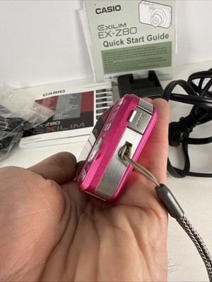CASIO EXILIM EX-Z80 8.1MP Digital Camera- Hot Pink - MINT | eBay