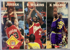 1993 SkyBox League Leaders Scoring Michael Jordan Wilkins Malone #283