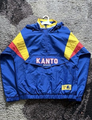 Pokemon x Target Starter Pullover Jacket Blue Kanto Region Windbreaker Size S