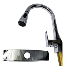 Moen CFG 76162 Slate One Handle High Arc Pulldown Kitchen Faucet - Chrome