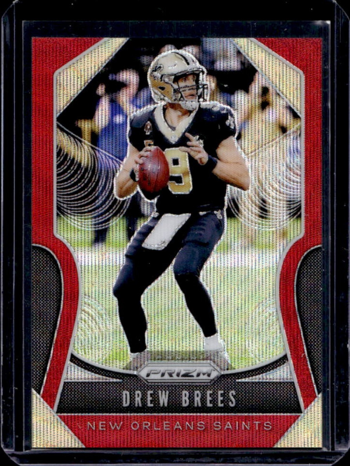2019 Prizm Drew Brees Red Wave #79/149 Saints