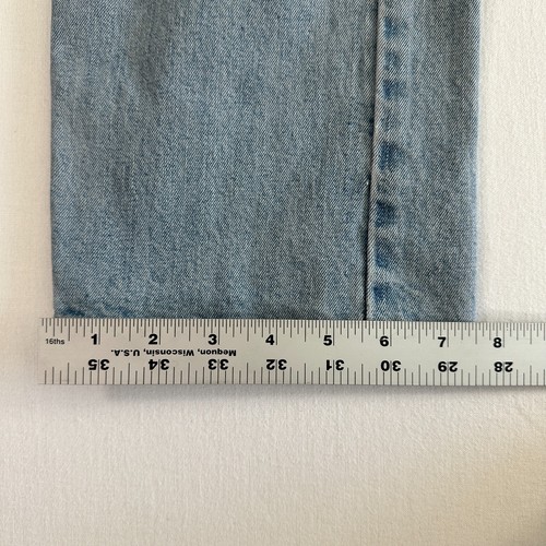 Jeans uomo Levis 505 blu 35x32 denim lavaggio chiaro - Foto 9 di 12