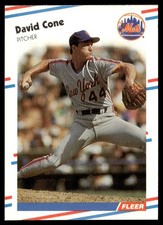 1988 Fleer David Cone New York Mets #131