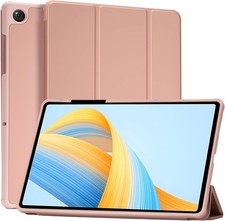 Shockproof Tri-Fold Stand Case for 2023 Samsung Galaxy Tab A9 11 Inch, Rose Gol