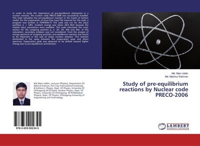 Md. Main Uddin (u. a.) | Study of pre-equilibrium reactions by Nuclear code...