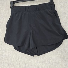 Black Womens Athletic Running Shorts Size M