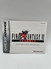 Final Fantasy VI 6 Advance Instruction Booklet Manual ONLY Nintendo GBA Game Boy