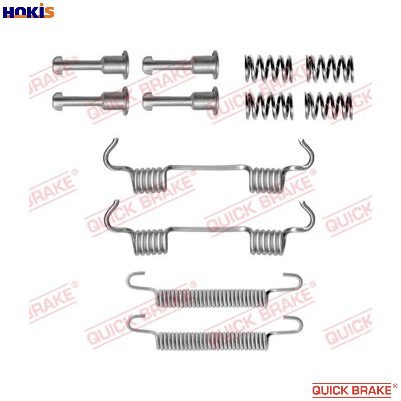 ACCESSORY KIT PARKING BRAKE SHOES 105-0801 FOR BMW 2/F0/3/E9/E8/F1/4/F3/F8/F87