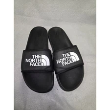 The North Face Mens Size 9 Black Slides Sandals Slippers Pool Beach