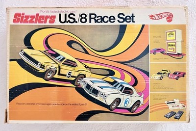 Hot Wheels Sizzlers U.S./8 Race Set 1970 Complete Track Set (6518) Box No Cars