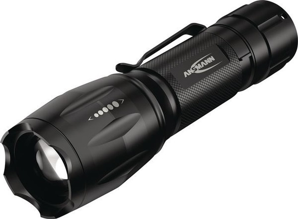 Ansmann Led-Taschenlampe Hoch:90 Lm,Niedrig:24 Lm 3Xaaa Micro Ca.22-50M Schwarz-image