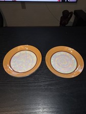 Lot Of 2 Antique Deco Noritake Orange/Black M...