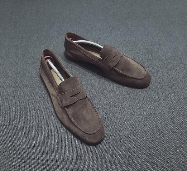 Men Doucal's Heels Brown Leather 42
