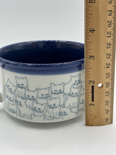 Vintage Otagiri Japanese Soup Mug Cats Cats Blacks Cats - Picture 5 of 6