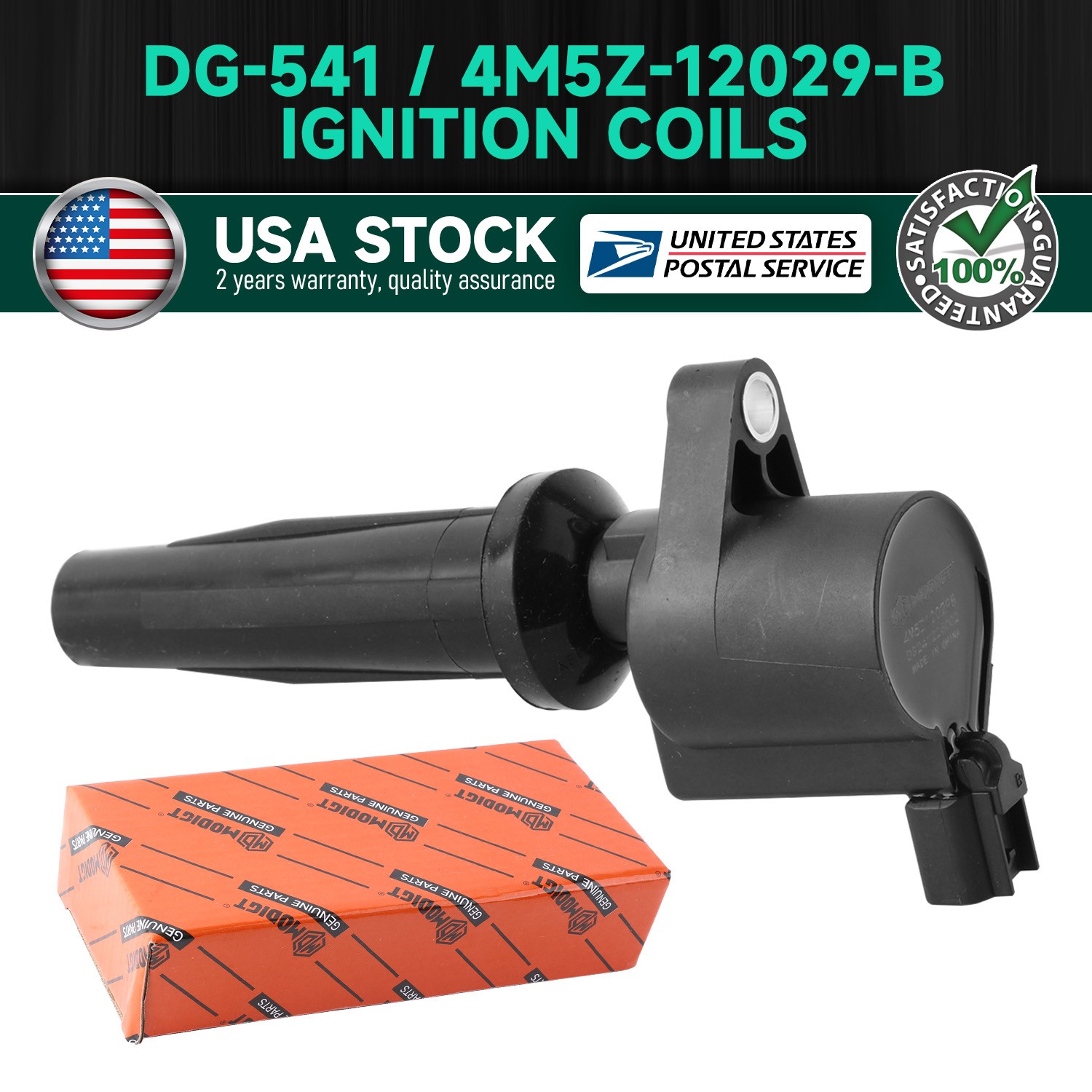 Set of 1 For Motorcraft For Ford DG541 4M5Z-12029-B Ignition Coil FD505 DG-507