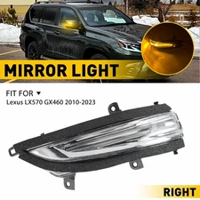 Right Amber LED Side Mirror Turn Signal Lights For 2010-2023 Lexus LX570 GX460