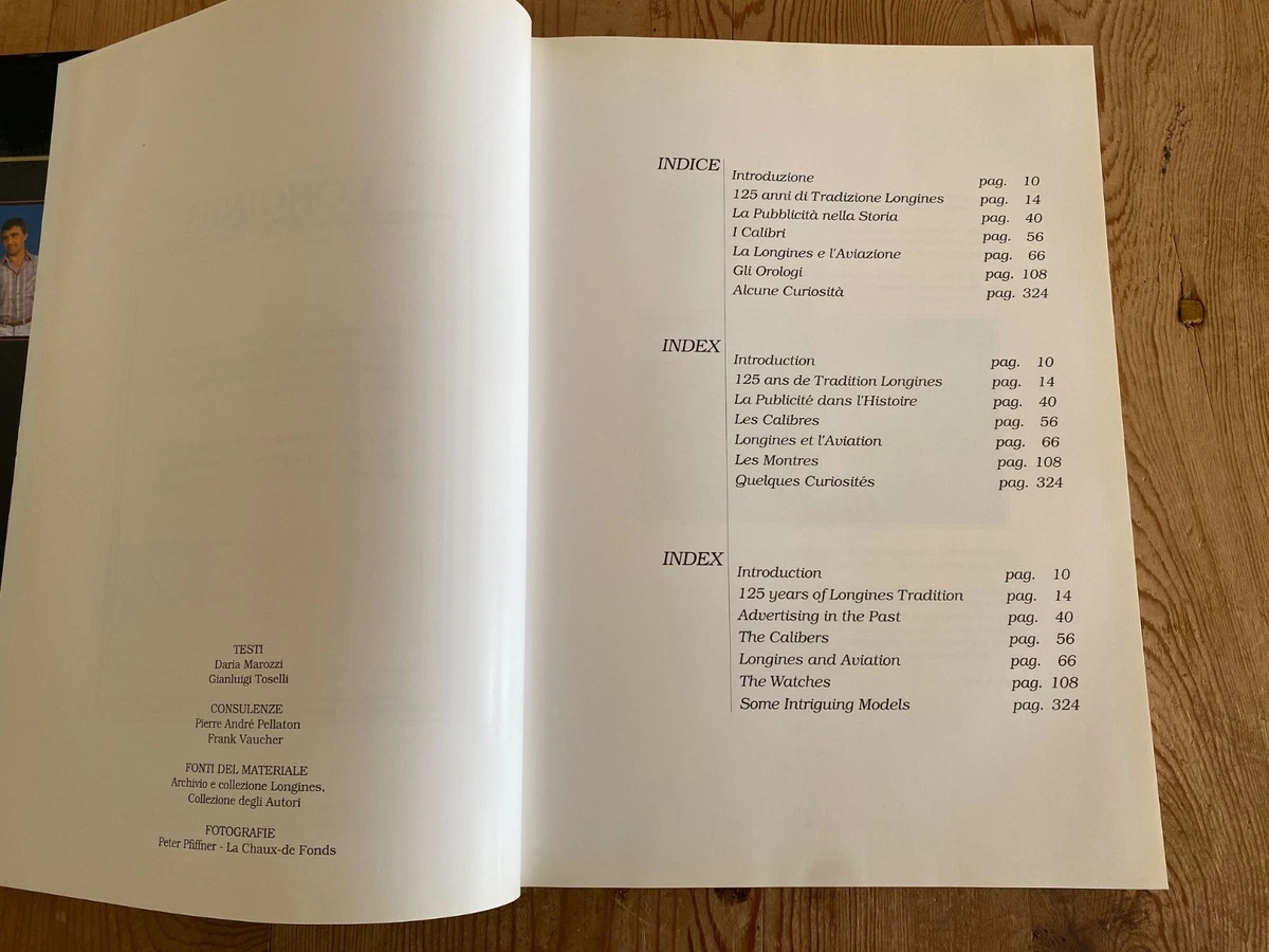 LONGINES Watches book Libro de relojes 1990 - Historia de la marca y sus relojes