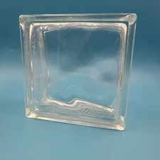 Retired Pittsburgh Corning Decora Premier Glass Block 8 x 8 x 4 Wavy Brick NOS
