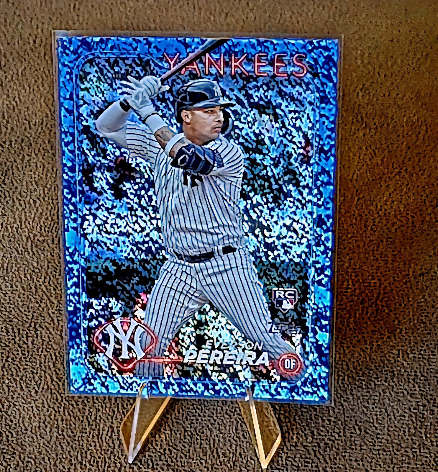 2024 Topps Baseball Everson Pereira 461 Blue Holo Foil #d 743/999 RC