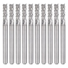 10pcs 2.9mm Carbide End Mill Engraving Router Bits for PCB Machine 1/8" Shank