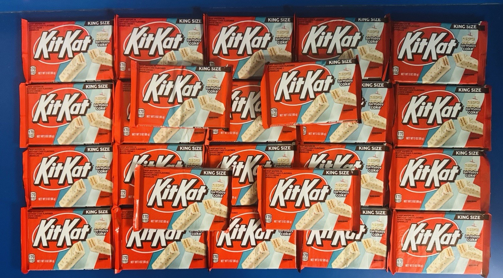 (24) Kit Kat Birthday Cake King Size Candy Bars, Bulk, Lot, 3oz. BB: 01/2026