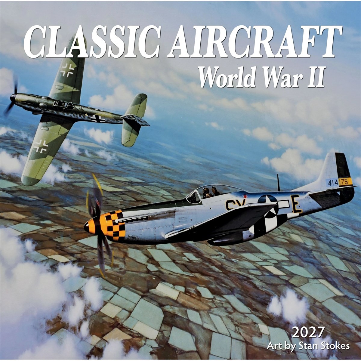 Classic Aircraft WWII Calendar 2027, Wall Calendars, Month To View, History & Literature, Gift - Image 2