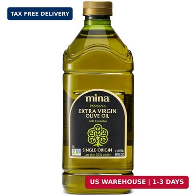 Mina Moroccan Olive Oil Extra Virgin 68 Fl Oz Harvest Polyphenol Rich Olive Oil