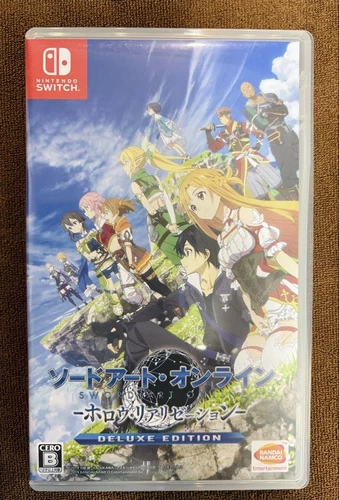 Sword Art Online Hollow Realization DELUXE EDITION Nintendo Switch Used W/Case