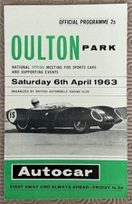 OULTON PARK  6 Apr 1963 National Spring Meeting Official Programme BARC