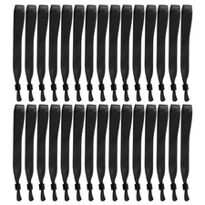 100 Pcs Cloth Event Wristband, Disposable Wrist Bands, Black