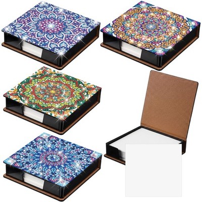 Saillong 4 Pcs Mandala Diamond Painting Note Box 4.17 x inches,