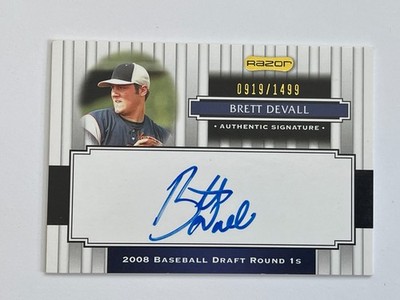 2008 Razor Signature Series Braves Brett Devall Auto /1499 #132