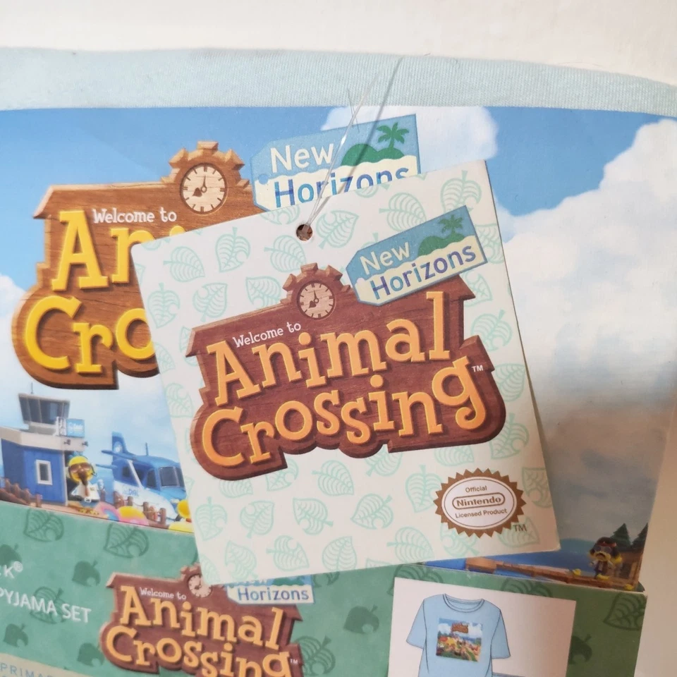 Animal Crossing New Horizons X Primark Pijama/Pijama Reino Unido 4-6 Nuevo con Etiquetas Nuevo Regalo Foto 2 de 4