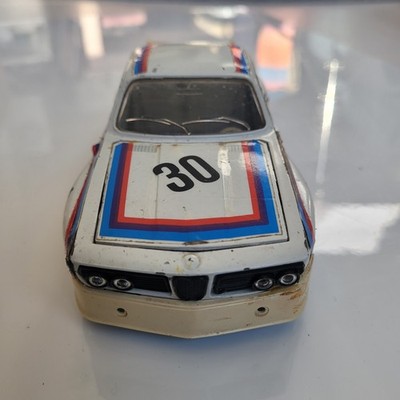 Vintage Bburago BMW 3.0 CSL CS 0110 1/24 Diecast Model Car White Made in Italy