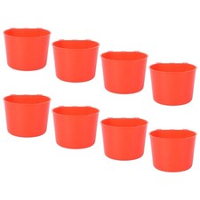 8 Pcs Parrot Cage Cups Bird Water for Feeding Pots Bowls Replacement