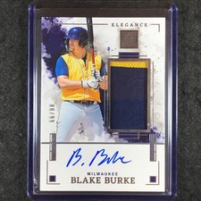 2025 Impeccable Baseball BLAKE BURKE Elegance Jersey Patch Auto 80/99