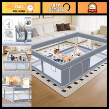 Large Baby Playpen 65x50 Inch - Indoor/Outdoor Play Yard for Toddlers, Soft Mesh