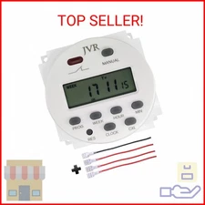 12V Timer Switch - Programmable, DC/AC/Solar Battery Powered | 12 Volt JVR Timer