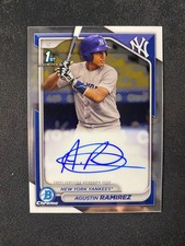 2024 Bowman Agustin Ramirez Chrome Auto 1st Prospect #CPA-AR Yankees e485