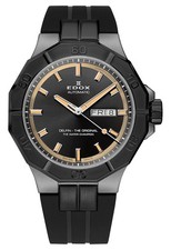 Edox Delfin L'Orologio Automatico Originale Grigio PVD Da Uomo 88008-37GNCA-GBEI