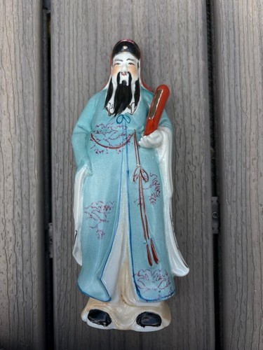 Vintage Set Of 3 Chinese Old Wise Men Figurines - Beautiful Colours - Picture 7 of 11