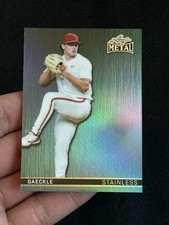 Gabe Gaeckle /8 Stainless - 2026 Leaf Metal Baseball SB-26