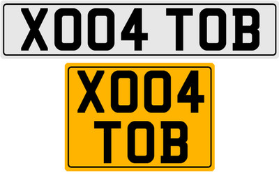 XO04 TOB TOBY TOBIAS NAME PRIVATE NUMBER PLATE PERFECT GIFT IDEA