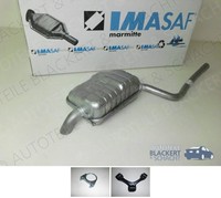 Imasaf Auspuff Endtopf Links für Audi A4 Quattro B6 1.9 Tdi+Avant Bj.00-04+Zub.