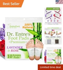 Dr. Entre's Lavender Rose Foot Pads - All Natural 10 Pack for Relaxation