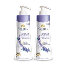 Yardley London English Lavender Body Lotion 400ml Pack of 2 Moisturizing