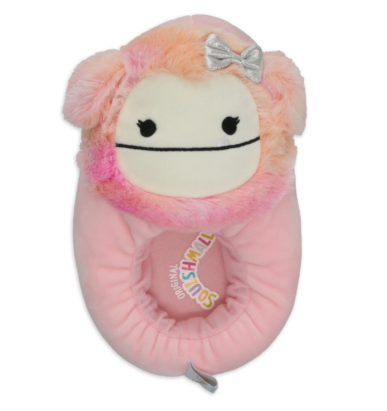 Squishmallow Bigfoot Caparinne Pink Slippers Size 4-5 US Kids Soft Plush-image