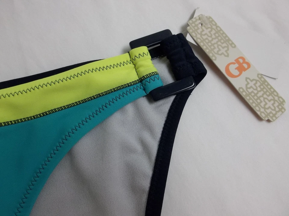 Gianni Bini GB Size L Large Navy Ring Side New Womens Bikini Bottoms Swimwear - Image 2 of 3