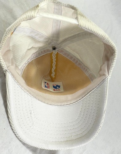 LA Lakers Patch Snapback Vintage 80s Basketball Corduroy White Rare Universal - Picture 7 of 9