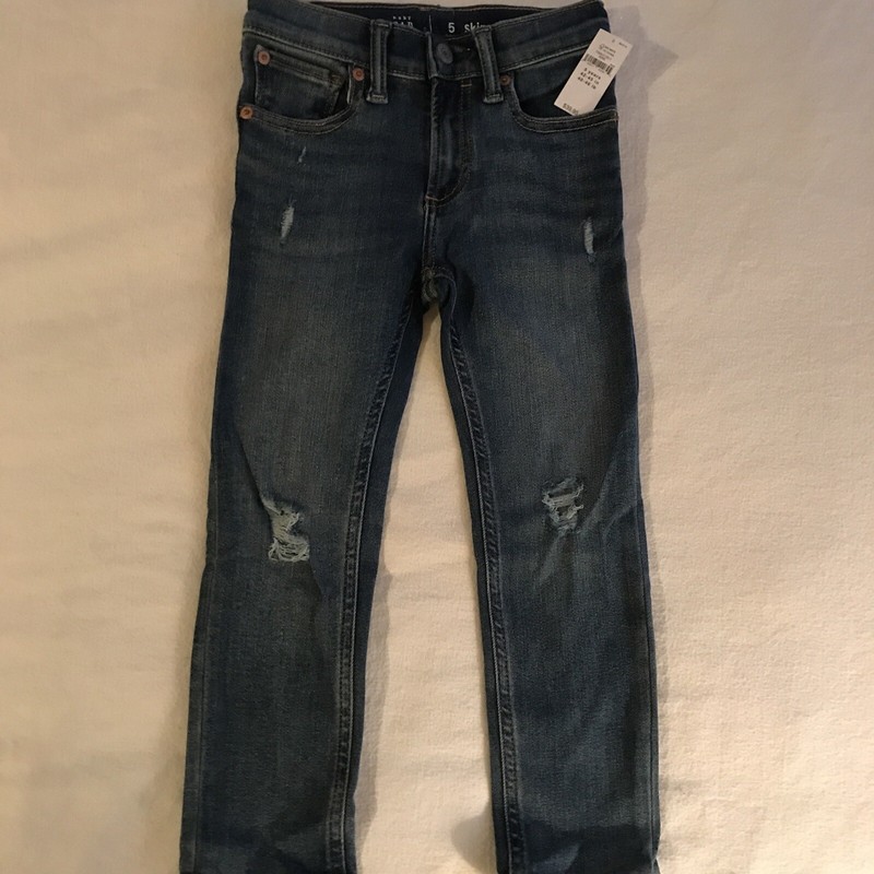 NWT Gap Unisex Kids Blue Jeans Skinny Age 5 years